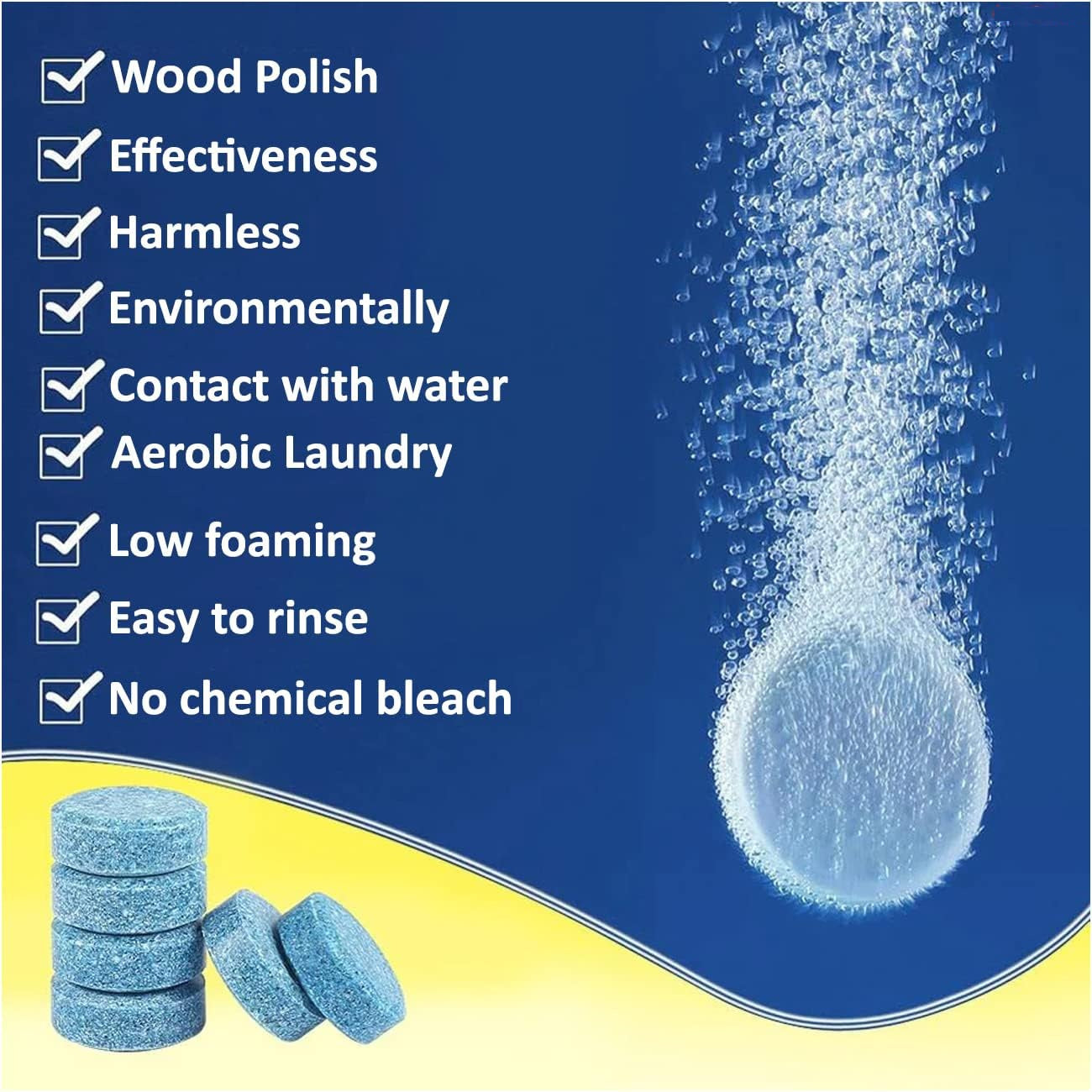 Glass Cleaner for Car | Windshield Glass Cleaner | Car Wiper Detergent Effervescent Tablet