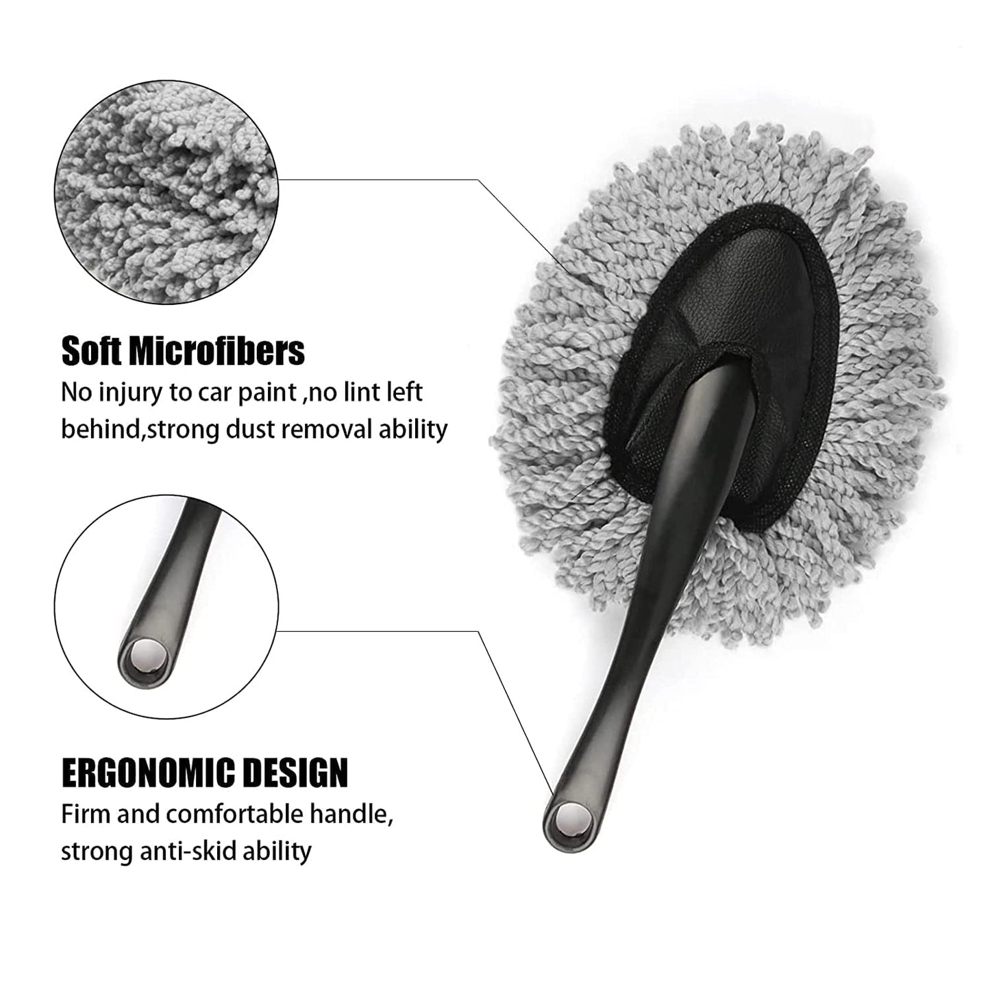 Multipurpose Mini Microfiber Duster Interior and Exterior Cleaning