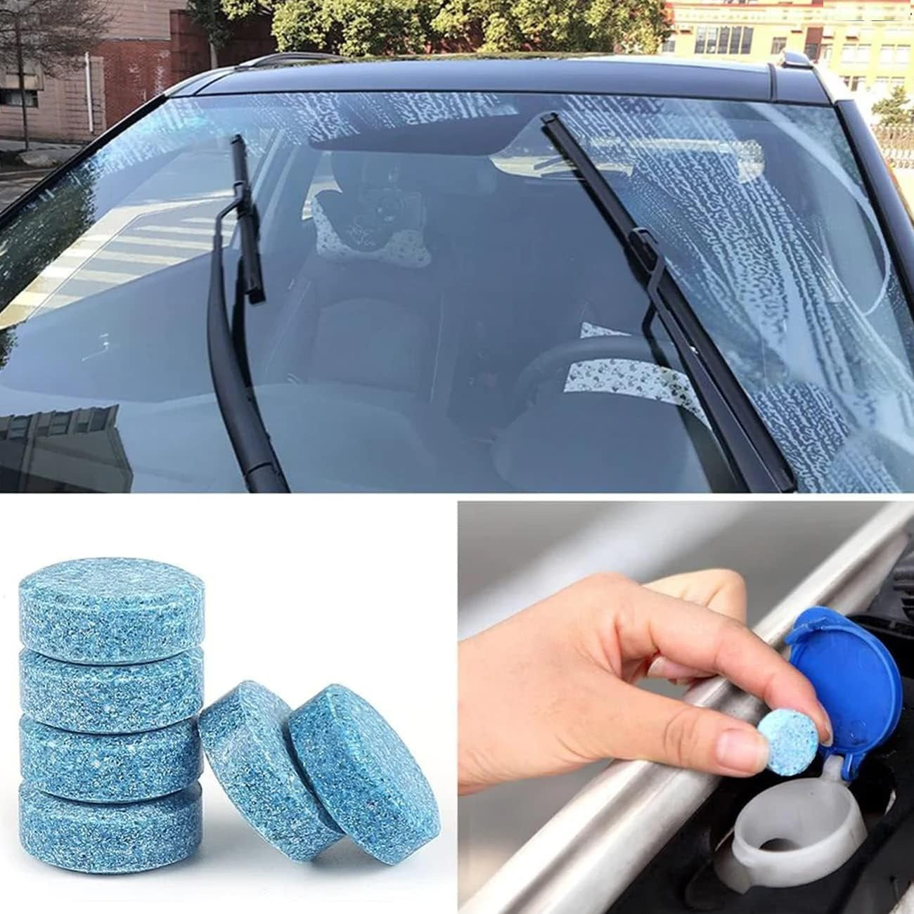 Glass Cleaner for Car | Windshield Glass Cleaner | Car Wiper Detergent Effervescent Tablet