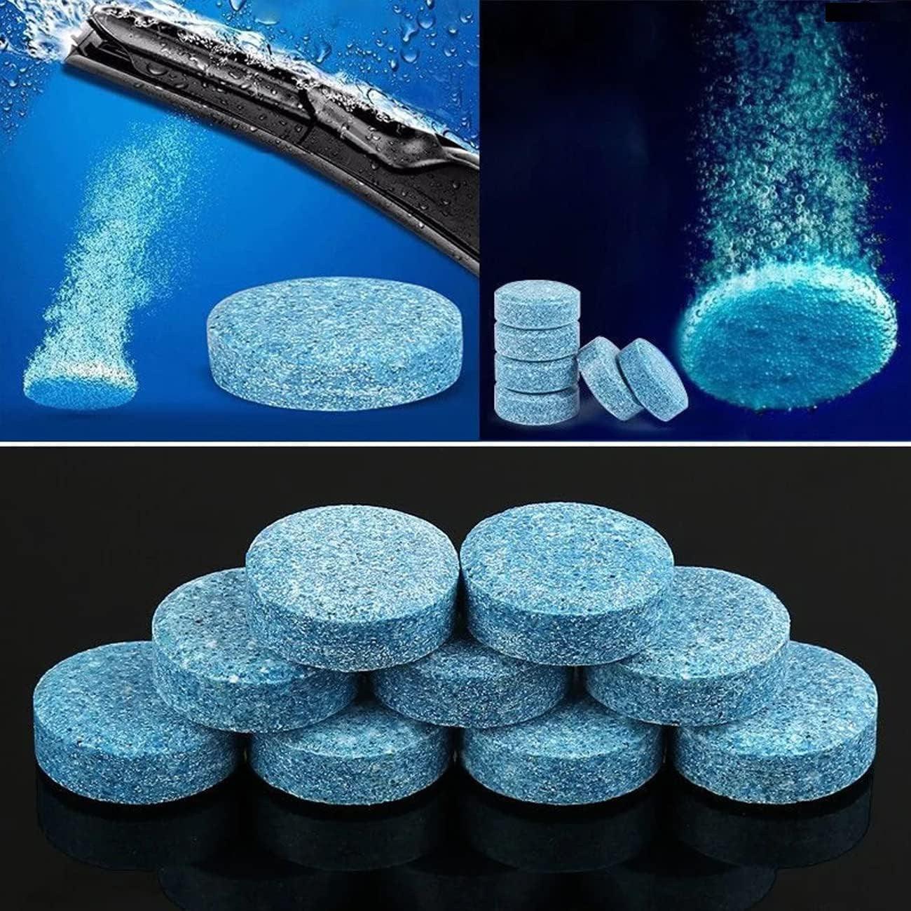 Glass Cleaner for Car | Windshield Glass Cleaner | Car Wiper Detergent Effervescent Tablet