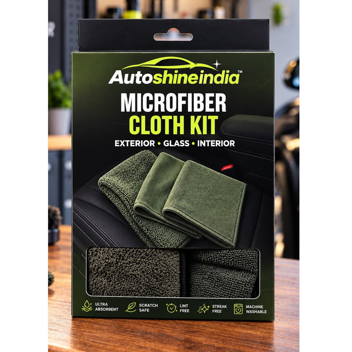 Multi-Purpose Microfiber Cleaning Cloth Kit