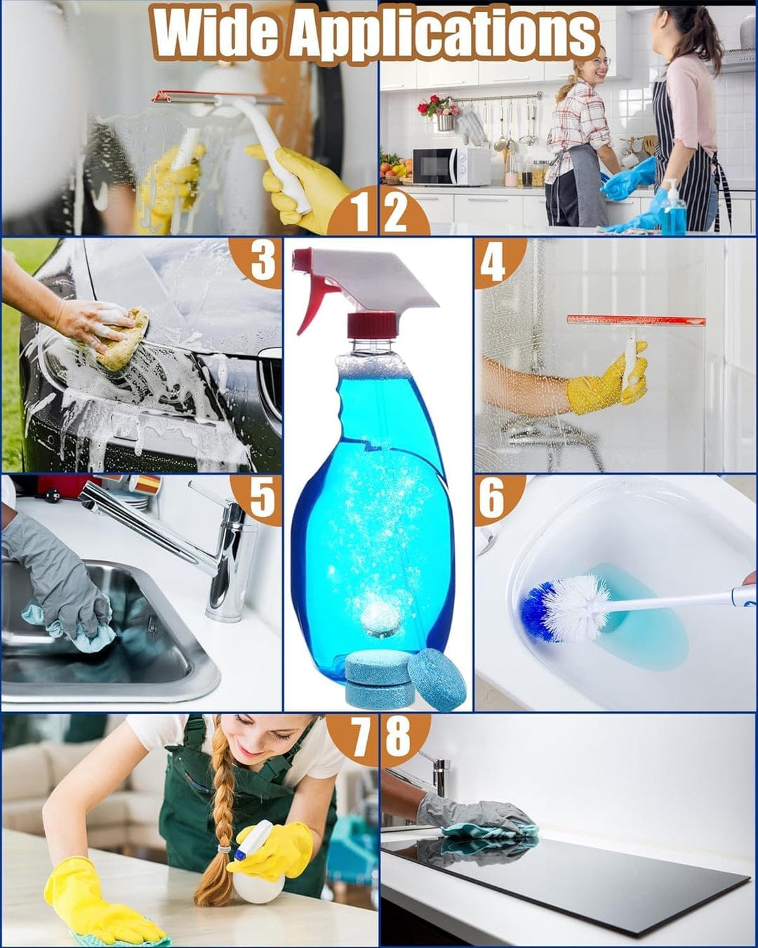 Automotive Glass Wiper Cleaning Tablets