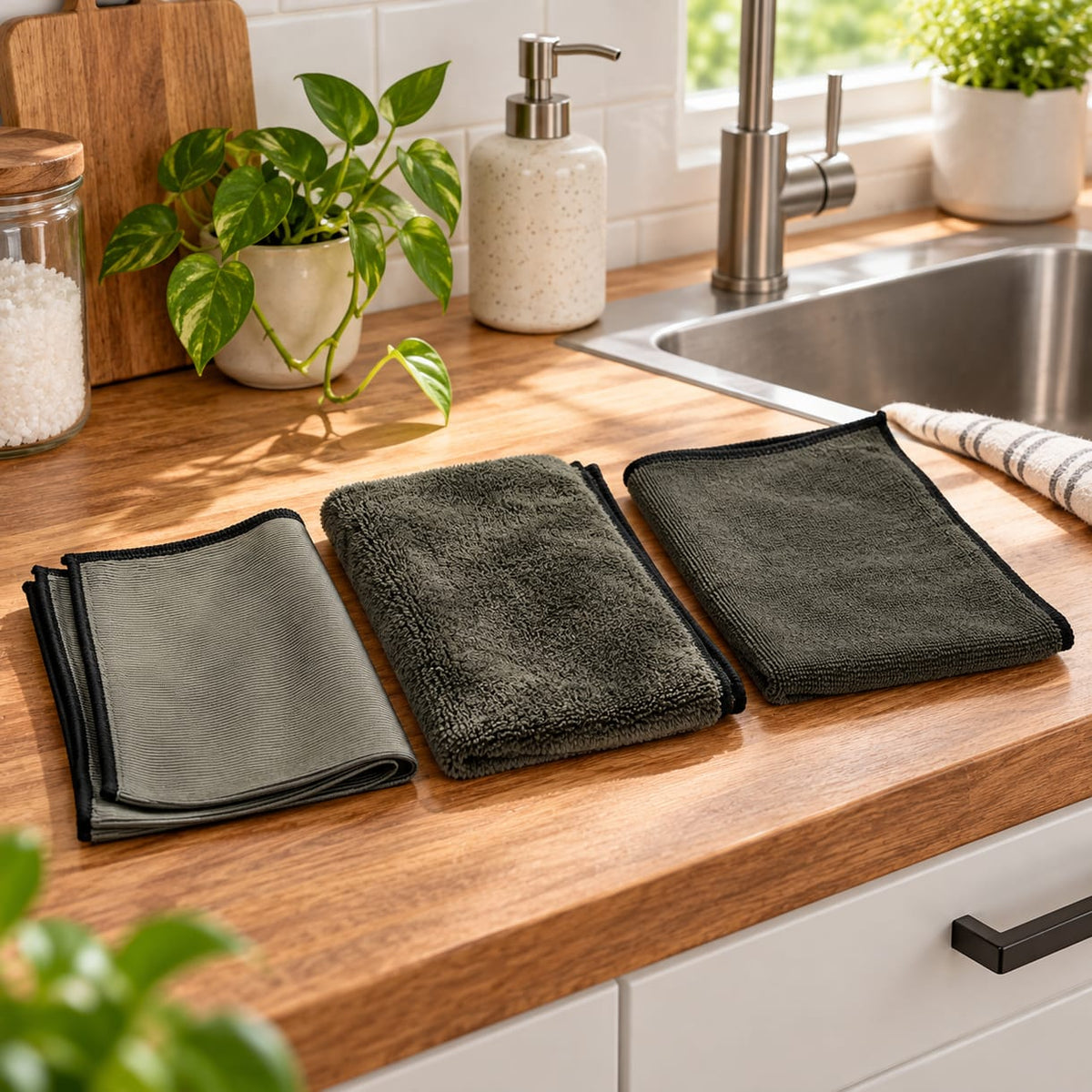 Multi-Purpose Microfiber Cleaning Cloth Kit
